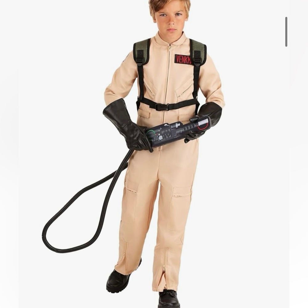 Kids XS ghostbusters costume.  New with tags.  Includes backpack and name tags.